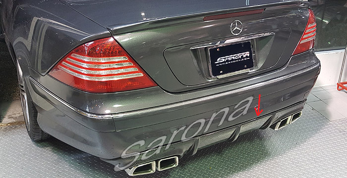 Custom Mercedes CL  Coupe Rear Add-on Lip (2000 - 2006) - $790.00 (Part #MB-033-RA)